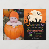Halloween Birthday Party Invitation
