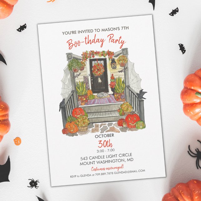 Halloween Birthday Party Invitation (Creator Uploaded)