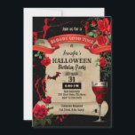 Halloween Birthday Party Invitation<br><div class="desc">Bloody good time Halloween party template. To access advanced editing tools,  please go to “Personalize”,  scroll down and press the "click to customize further" link.</div>