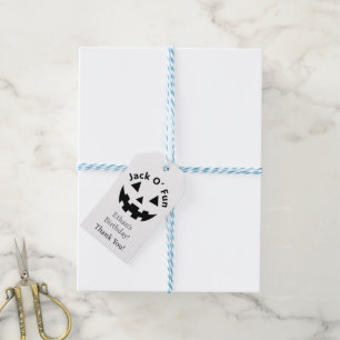 Halloween Birthday Party Jack O’ Fun Pumpkin Gift Tags