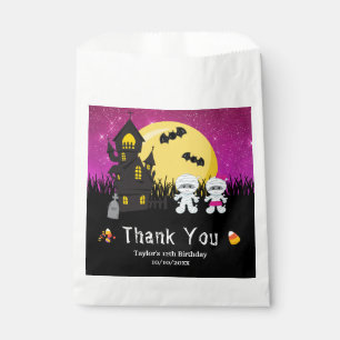 Halloween Birthday Party Mummy Pink Favour Bag