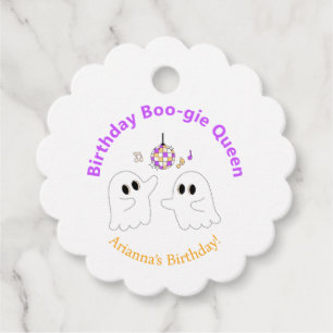 Halloween Birthday Party Spooky Dancefloor Ghost Favour Tags