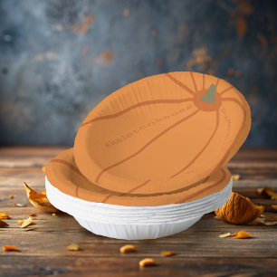 Halloween Birthday Pumpkin Smash Party Paper Plate