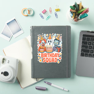 Halloween Birthday Squad Creepy Clown Ghost Zombie