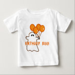 Halloween Birthday T-shirts and Gifts<br><div class="desc">Cute little ghost holds orange balloons and wishes a happy birthday to the October 31 birthday guy or gal. Spooky for Halloween birthdays! Fully customizable too, in case you want to add your own text, change background colours, or move elements around. Make it yours, make it unique, make it scary!!...</div>
