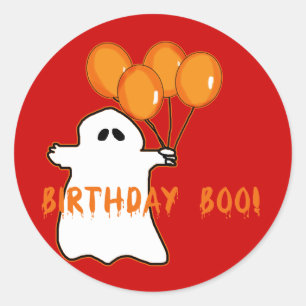Halloween Birthday T-shirts and Gifts Classic Round Sticker
