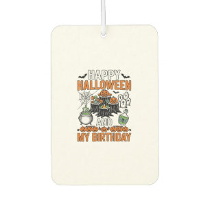 Halloween Birthday Vintage Pumpkin Party Design_1 Air Freshener
