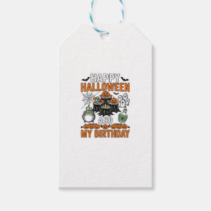 Halloween Birthday Vintage Pumpkin Party Design_1 Gift Tags