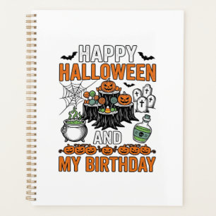 Halloween Birthday Vintage Pumpkin Party Design_1 Planner