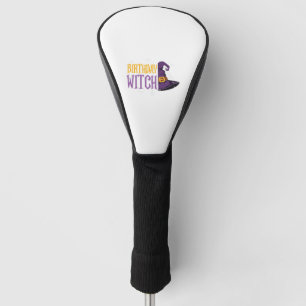 Halloween birthday witch hat funny halloween golf head cover