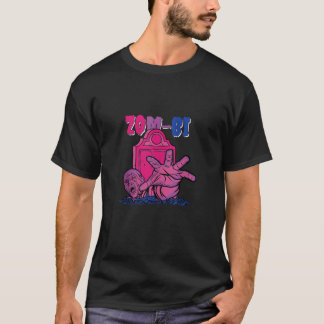 Halloween Bisexual Zom bi Bi Pride Trick Or Treat T-Shirt