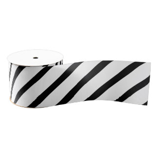 Halloween Black and White Striped Ribbon Grosgrain Ribbon