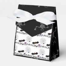 Halloween Black and White Treat Boxes for kids
