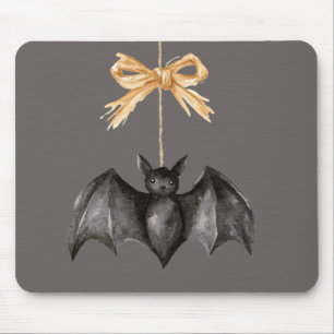 Halloween Black Bat Mouse Pad