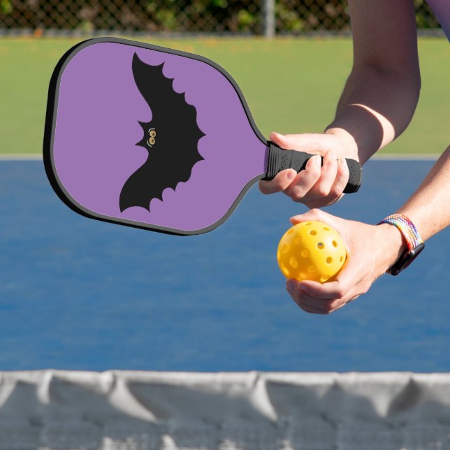 Halloween Black Bat Pickleball Paddle (Insitu)