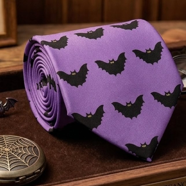 Halloween Black Bat Tie (Creator Uploaded)