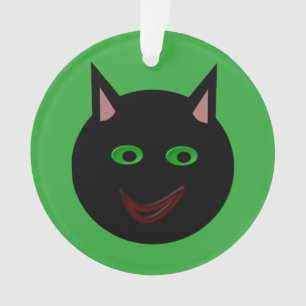 Halloween Black Cat Acrylic Ornament