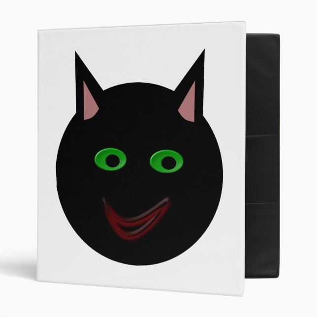Halloween Black Cat Binder (Front/Inside)