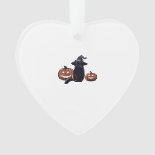 Halloween black cat Classic T-Shirt Ornament