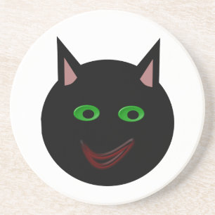 Halloween Black Cat Coasters