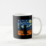 Halloween Black Cat Costume Van Gogh Starry Night  Coffee Mug<br><div class="desc">Halloween Black Cat Costume Van Gogh Starry Night Men Women</div>