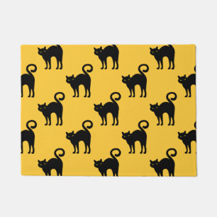 Halloween Black Cat Doormat