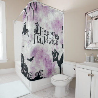 Halloween Black Cat Evil Pumpkins Scary Owls