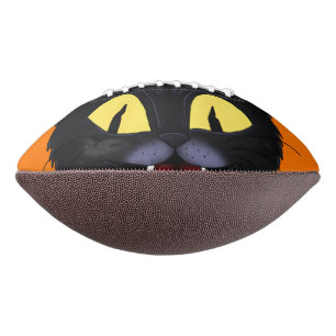 Halloween Black Cat Football