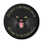 Halloween Black Cat Hissing Fun Slogan Paper Plate