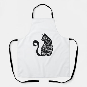 Halloween Black Cat It's Just A Bunch Of hocus Poc Apron