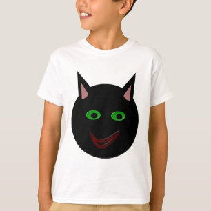 Halloween Black Cat Kids T Shirt