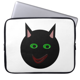 Halloween Black Cat Laptop Bag
