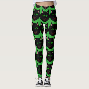 Halloween Black Cat Leggings