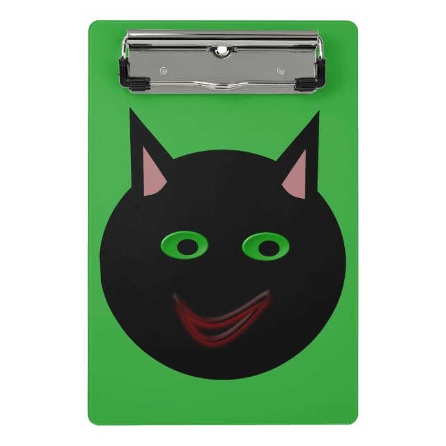Halloween Black Cat Mini Clipboard (Front)