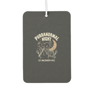 Halloween Black Cat Moon (2) Air Freshener