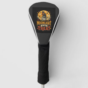Halloween Black Cat Moon Magic Golf Head Cover