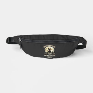 Halloween Black Cat Moonlight Fanny Pack