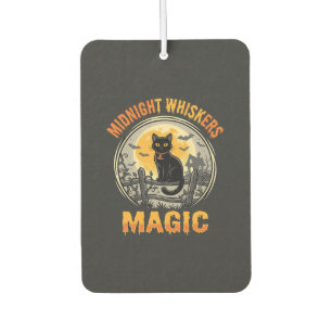 Halloween Black Cat Moonlight Magic Air Freshener
