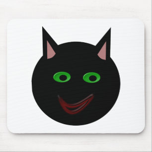 Halloween Black Cat Mousepad