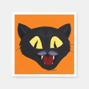 Halloween Black Cat  Napkin