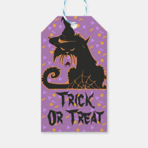 Halloween Black Cat Party Confetti    Gift Tags