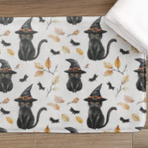 Halloween Black Cat Pattern - Witchy Cat 