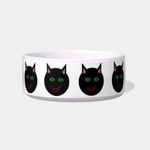 Halloween Black Cat Pet Bowl
