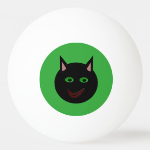 Halloween Black Cat Ping Pong Ball