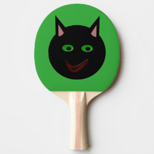 Halloween Black Cat Ping Pong Paddle