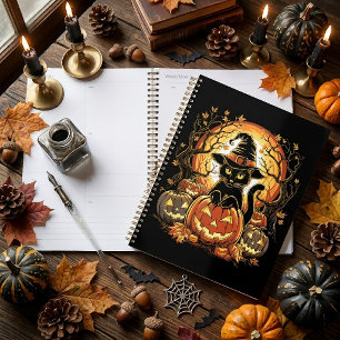 Halloween Black Cat Pumpkin Witch Cat Scary Planner