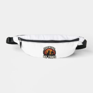 Halloween Black Cat Shirt Growing My Fangs_1 Fanny Pack