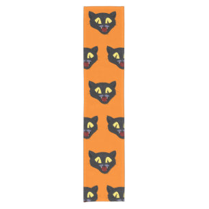 Halloween Black Cat  Short Table Runner