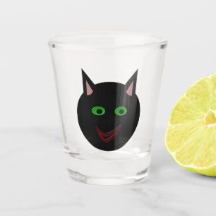 Halloween Black Cat Shot Glass