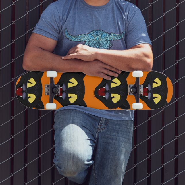 Halloween Black Cat  Skateboard (Outdoor 3)
